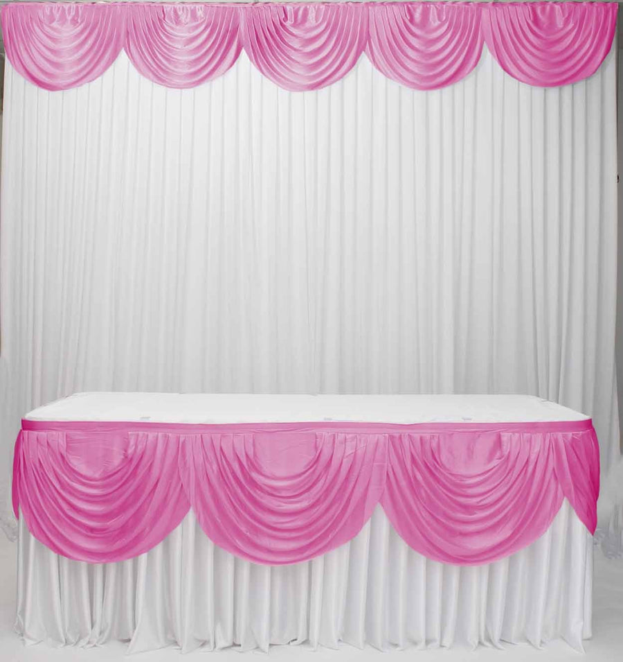 Ice Silk Satin 3m Swag - Hot Pink