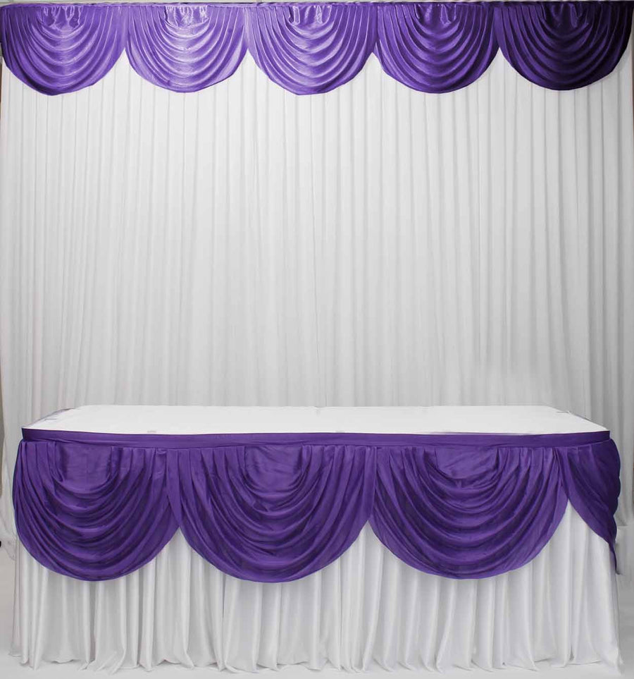 Ice Silk Satin 3m Swag - Purple