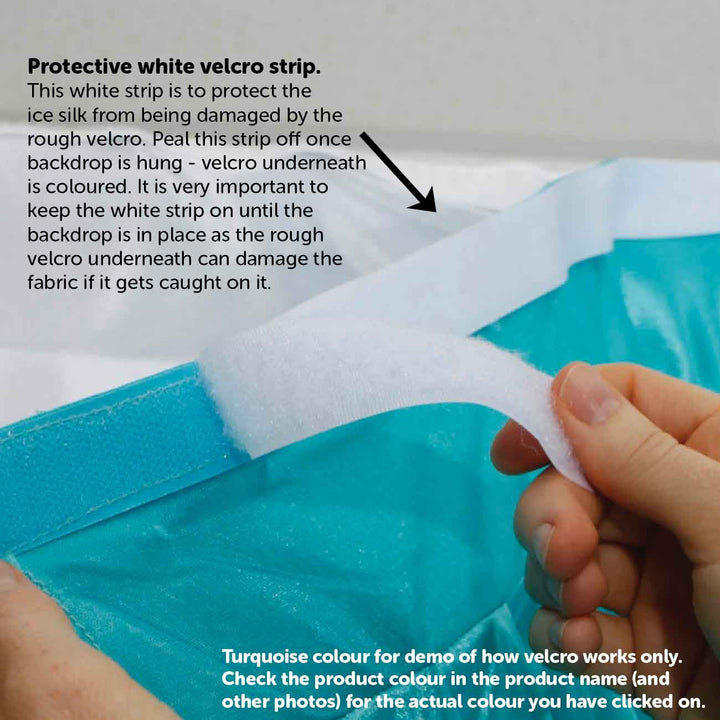 Ice Silk Satin Convertible Backdrop Panel - Turquoise (1x3m)