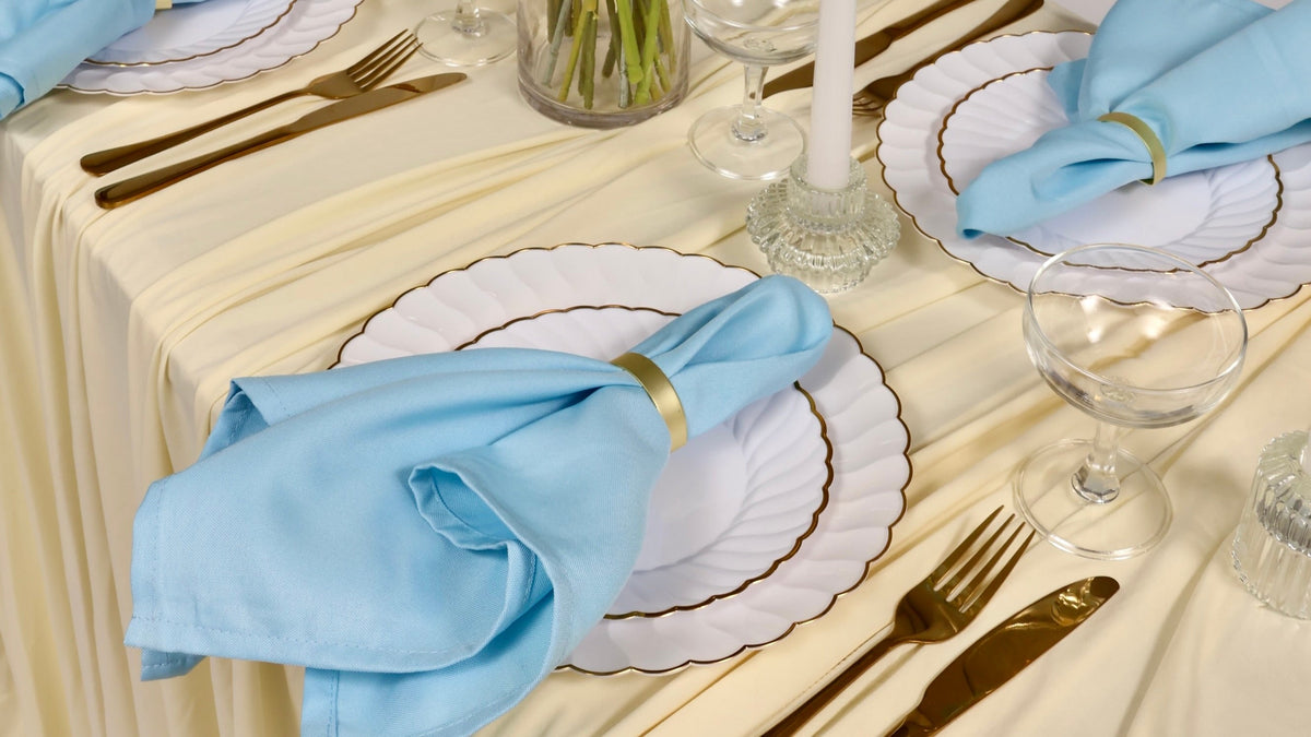 Weeding Cloth Collection Coloured Cloth Napkins – Luna Wedding & Event Supplies