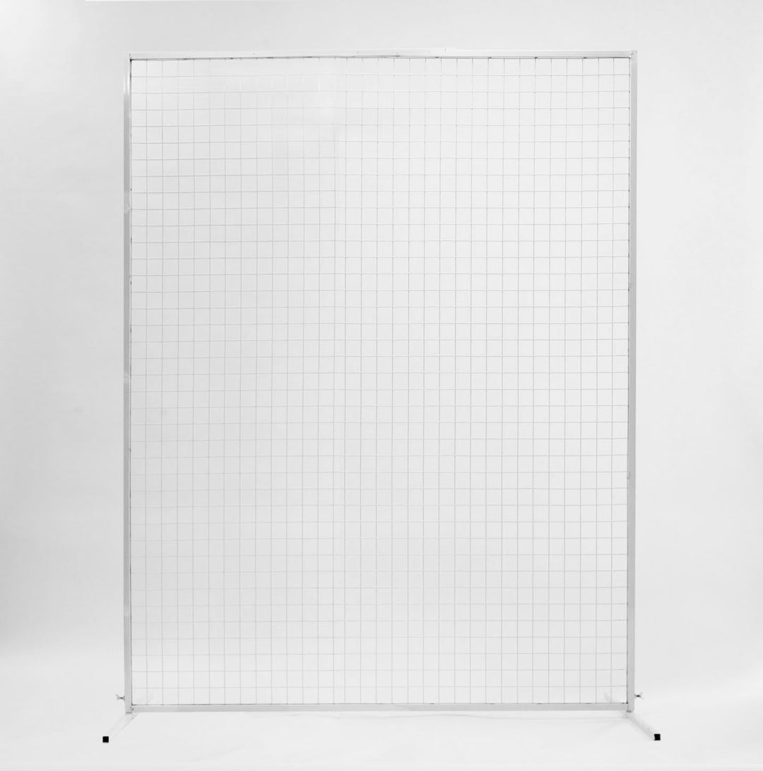 Box Hedge Greenery Wall + White Mesh Frame Freestanding Package (2m x 1.8m)