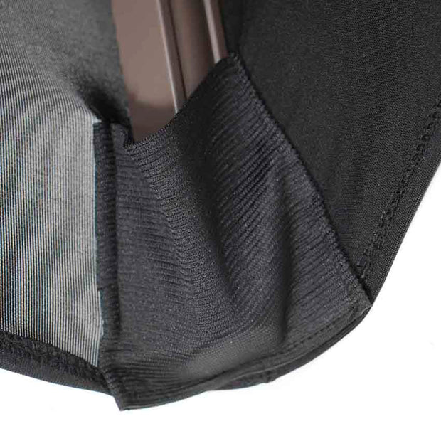 Madrid Black Lycra Chair Covers (180gsm) foot pocket