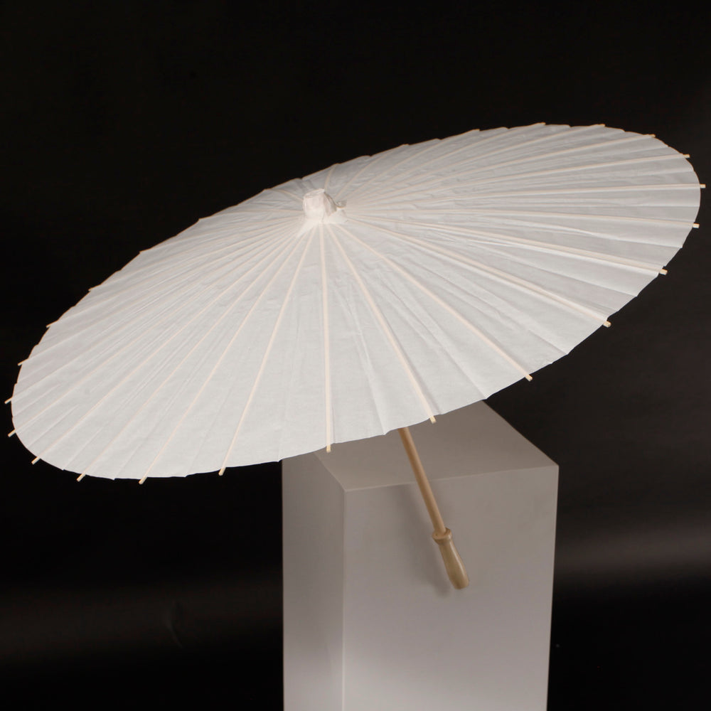 Plain Wedding Umbrella Parasol - White top