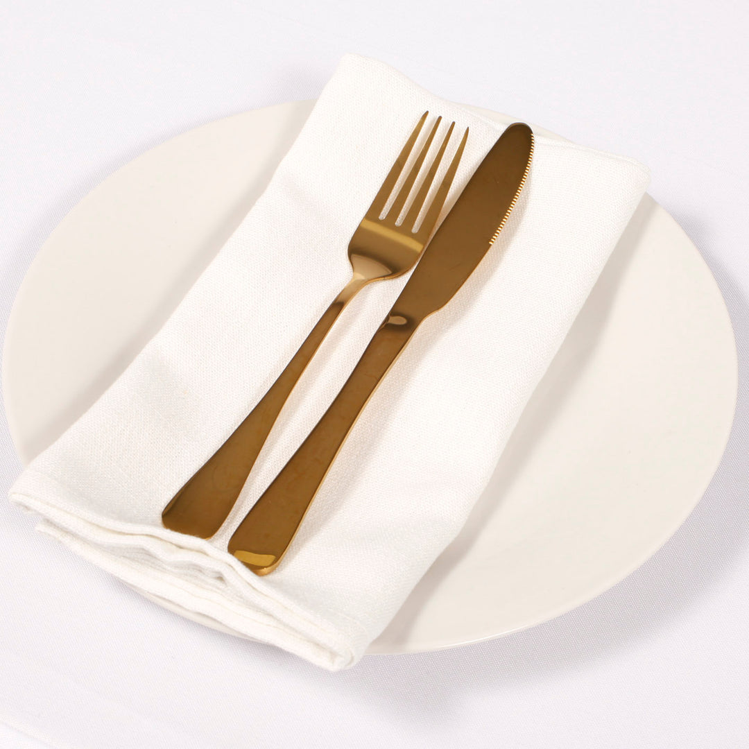 2pc Cutlery Set (Knife & Fork) - Gold