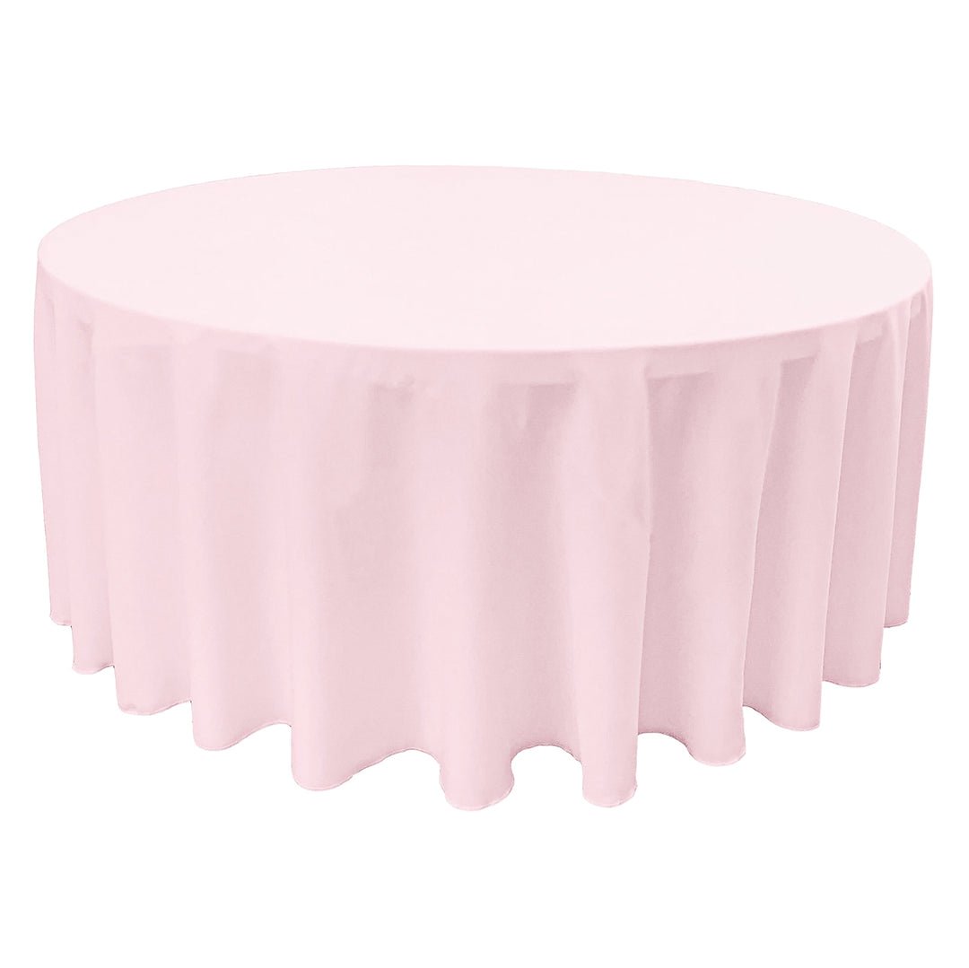 Light Pink Round Tablecloth (300cm)