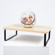 Wooden Table Riser 30cm long with ornament on white background