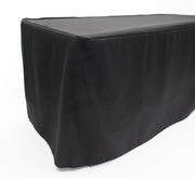 Black 3 Sided Fitted Tablecloth (6ft)