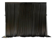Black Ice Silk Satin Backdrops - No Swag - 6 meters length x 4 meters high