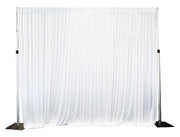 White Ice Silk Satin Backdrops - No Swag - 3 meters length x 3 meters highWhite Ice Silk Satin Backdrops - No Swag - 3 meters length x 4 meters high