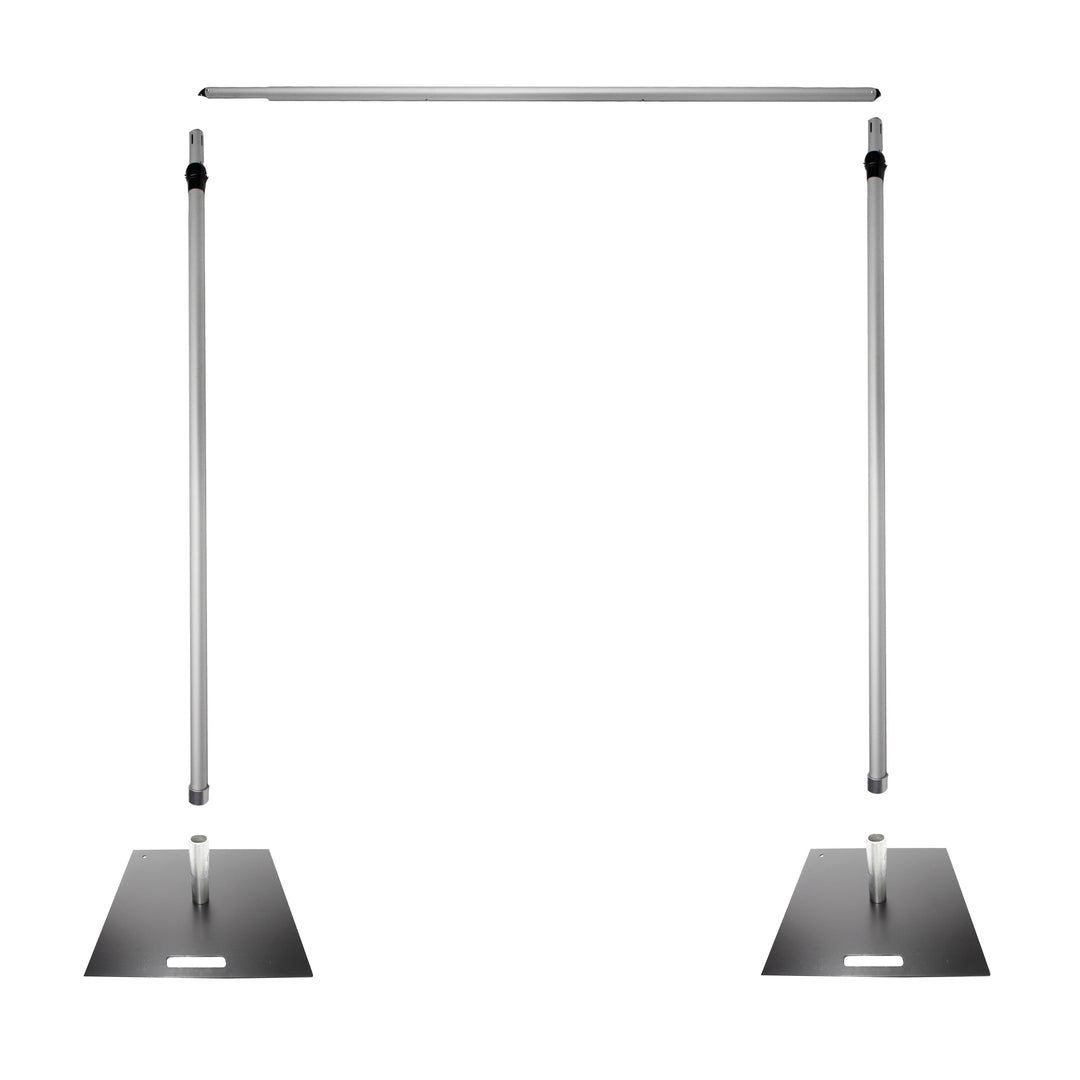 Curved Crossbar & Backdrop Stand Package - Pipe and Drape (3x3m)