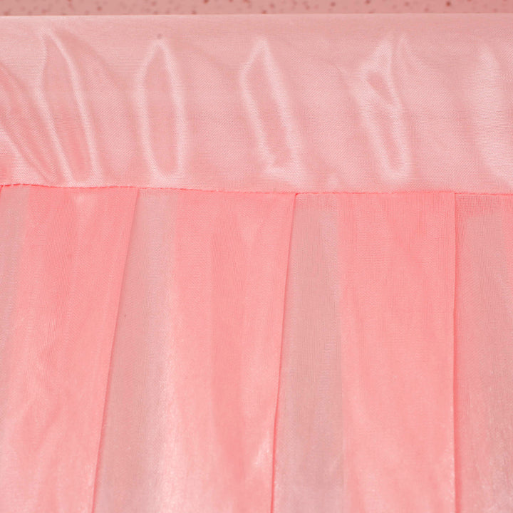 Blush Ice Silk Satin Backdrops - No Swag - 3 meters length x 3 meters high curtain rod hole