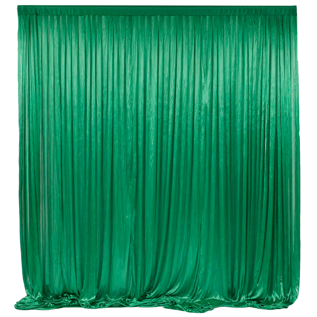 Emerald Green (Jade) Ice Silk Satin Backdrops - No Swag - 3 meters length x 3 meters high