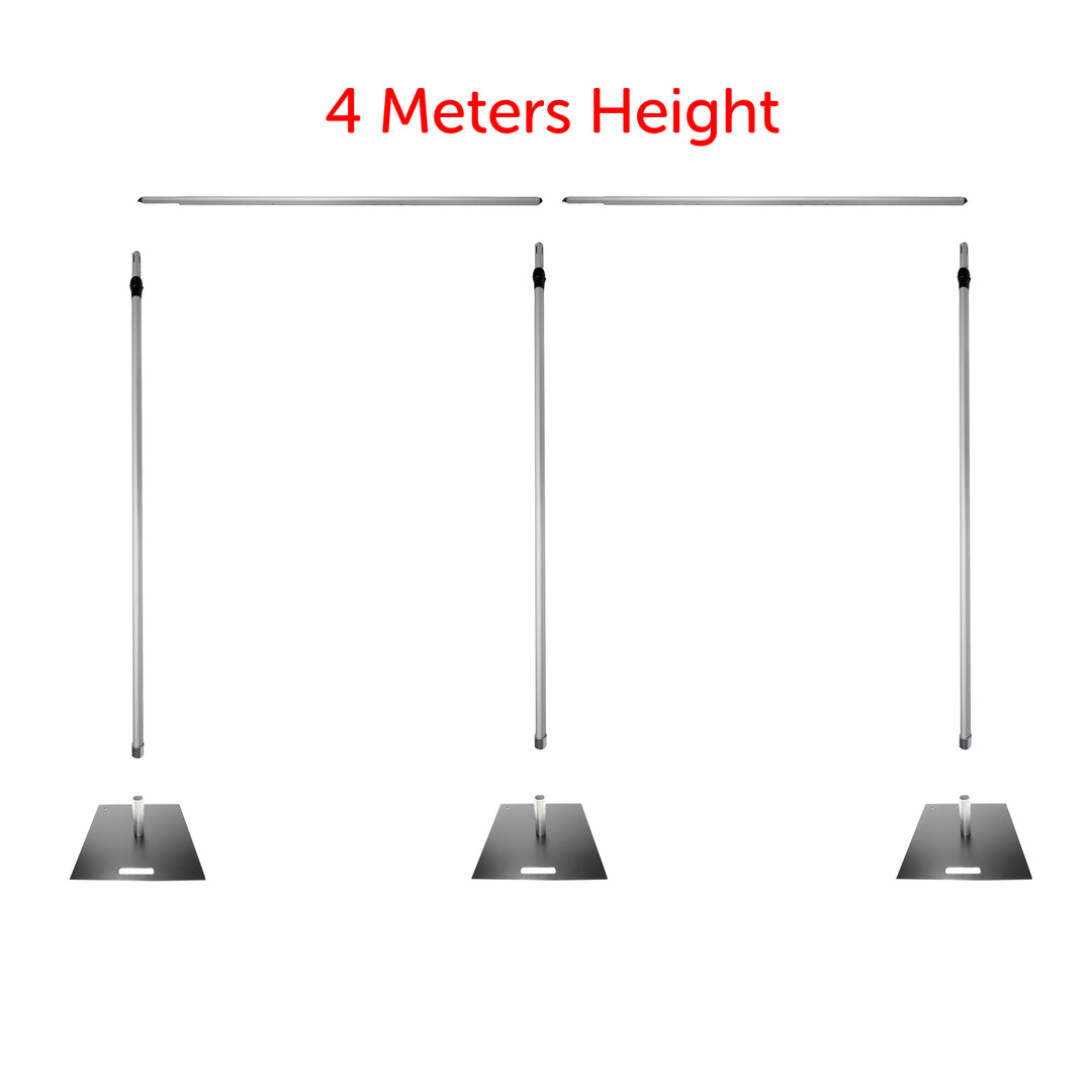 Stand Set for 6m Length x 4m Height Backdrop (Pipe and Drape)