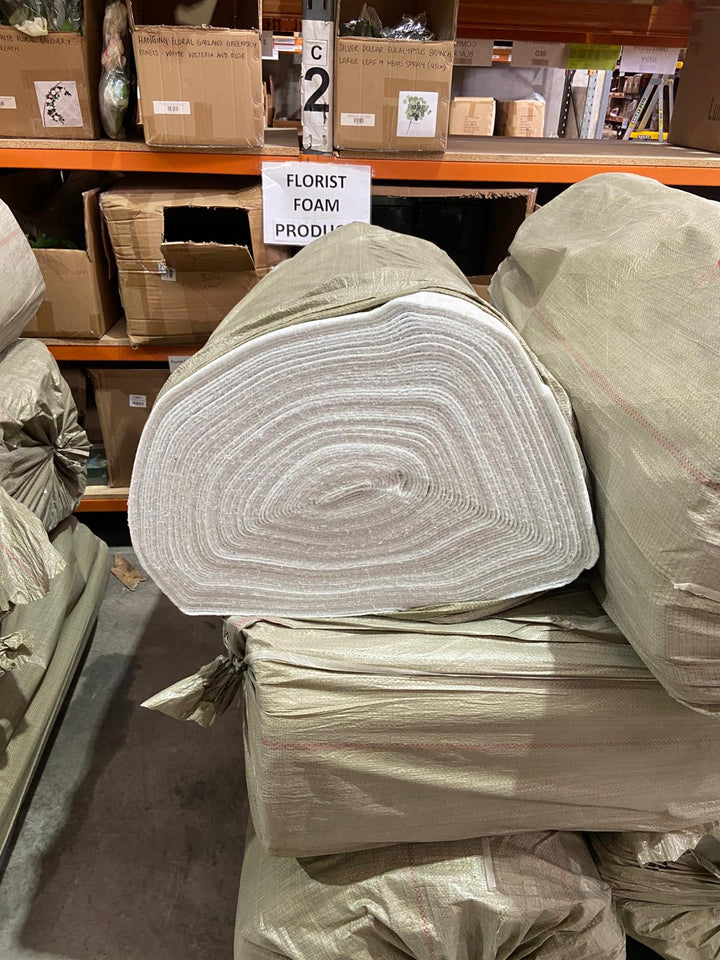 CLEARANCE BULK Felt Aisle Runner - White - No Backing (50m)