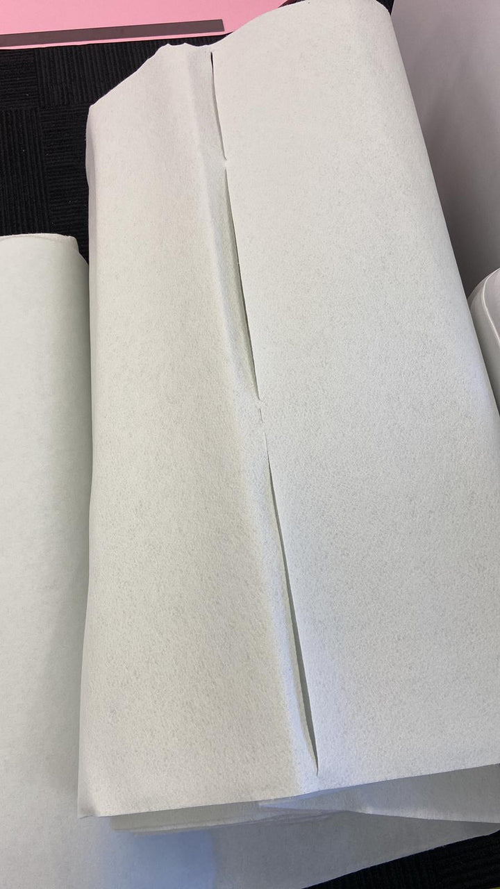 CLEARANCE BULK Felt Aisle Runner - White - No Backing (50m)