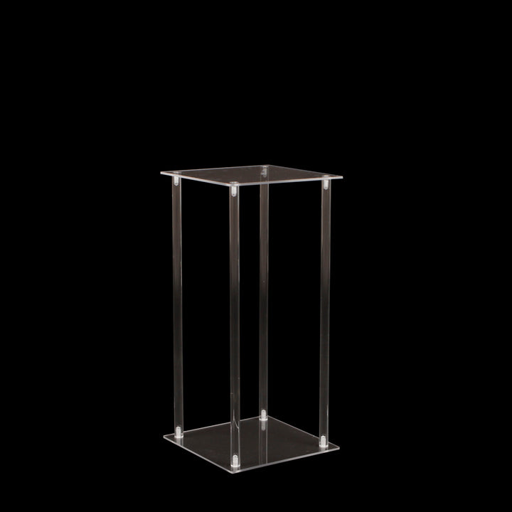 Clear Acrylic Plinth 60cmx29cmx29cm