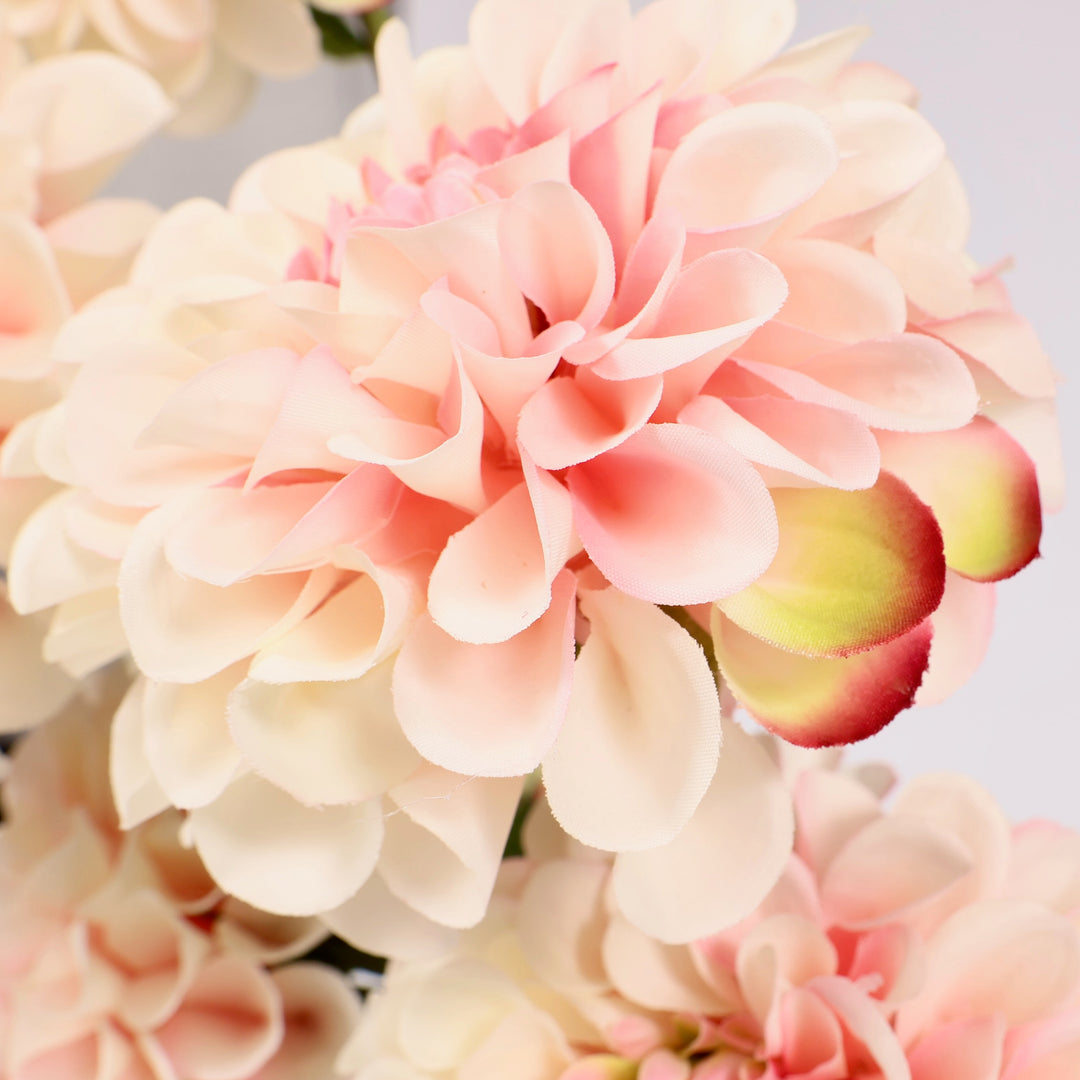 Artificial Dahlia Stem - Pink & Peach