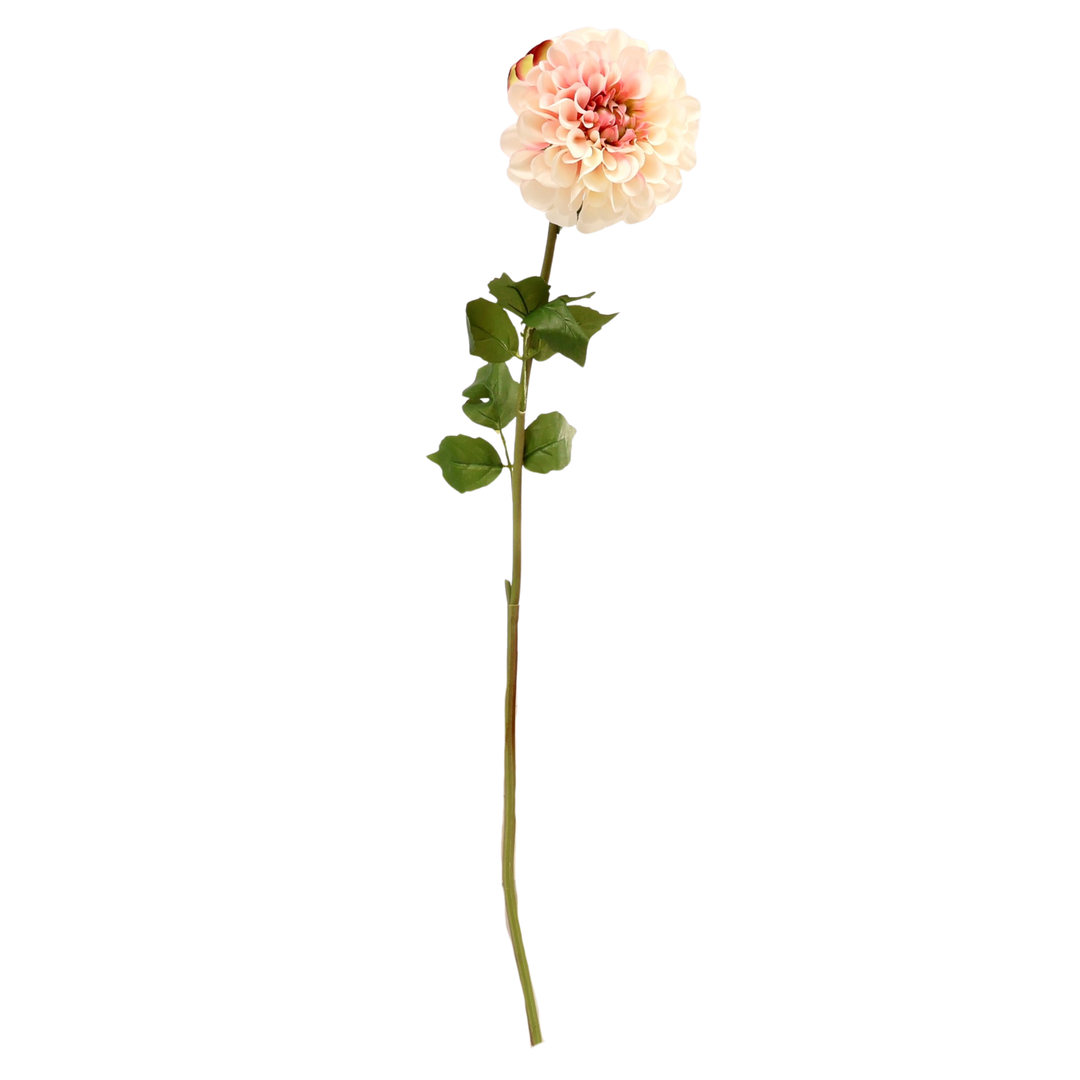 Artificial Dahlia Stem - Pink & Peach