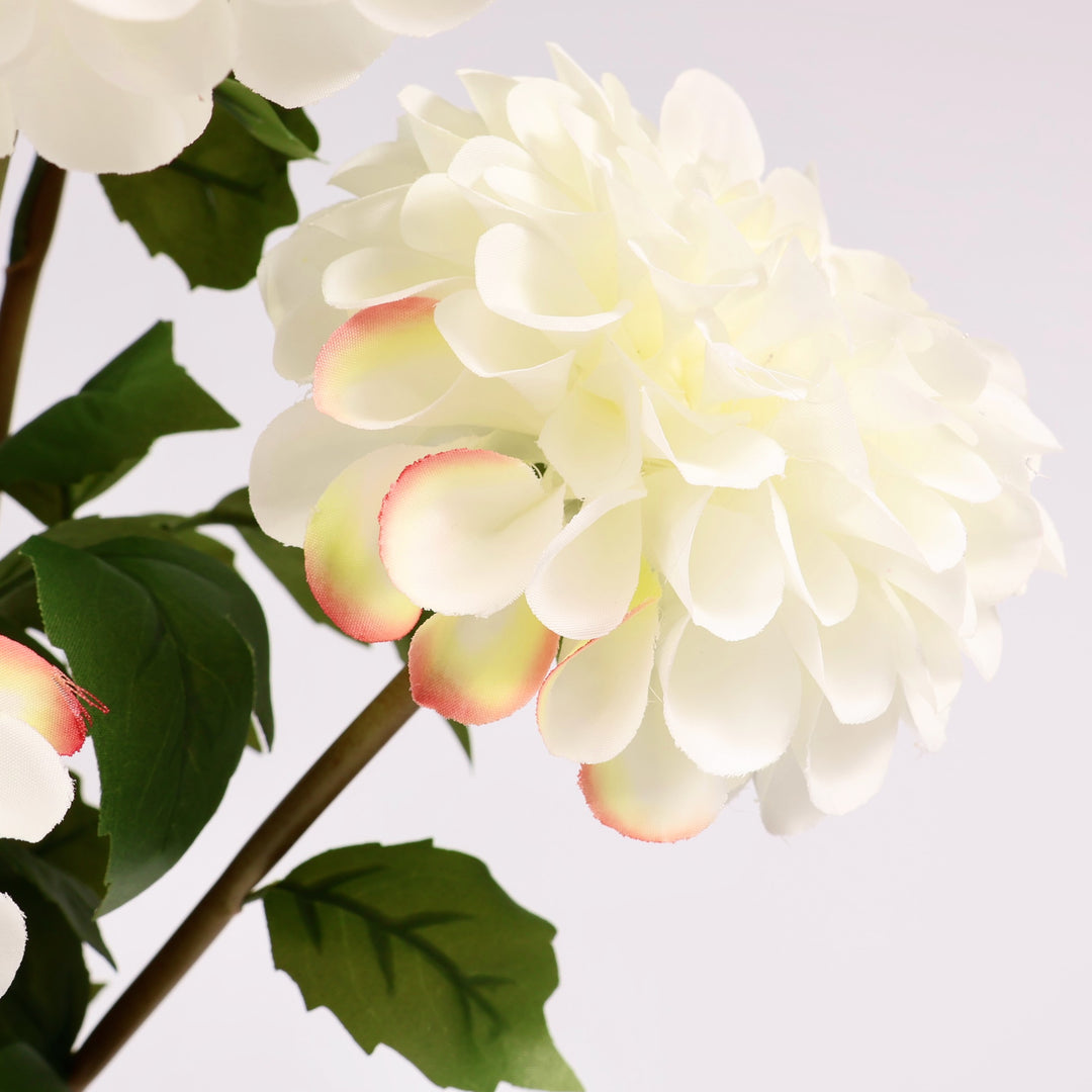 Artificial Dahlia Stem - White