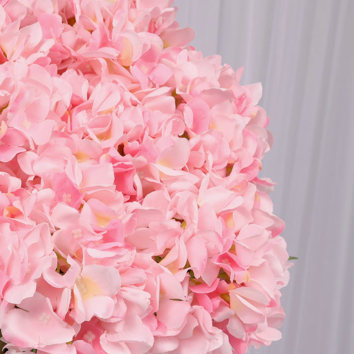 Artificial Hydrangea - Light Pink, close up of flowers