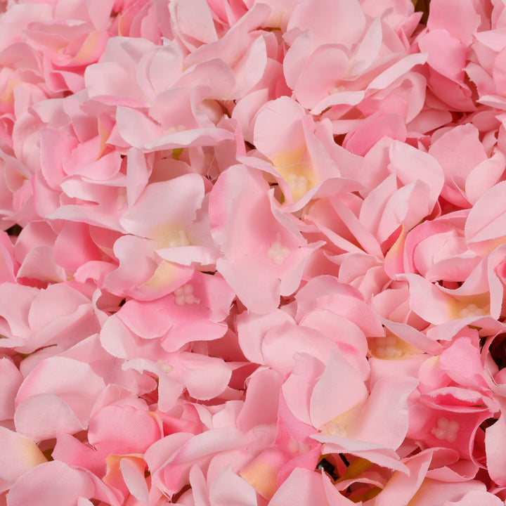 Artificial Hydrangea - Light Pink, close up of flowers