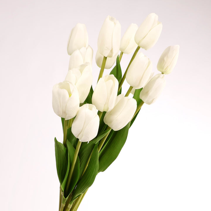 Artificial Tulip Stem- White
