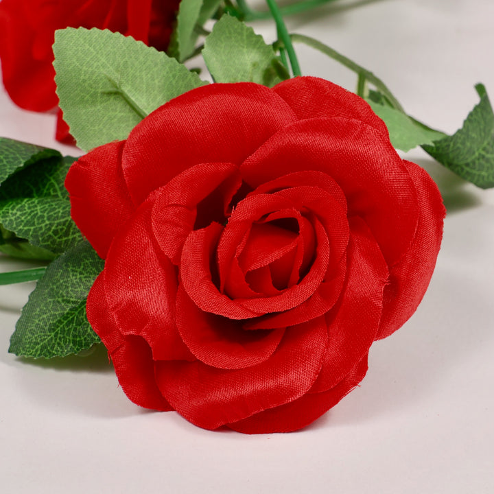 Rose Artificial Flower Vine - 6cm Head - Red (2.2m)