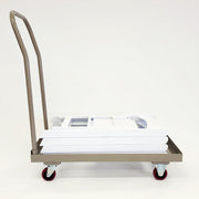Americana Chair Trolley - Grey - Folding with Castor Wheels with chairs 1