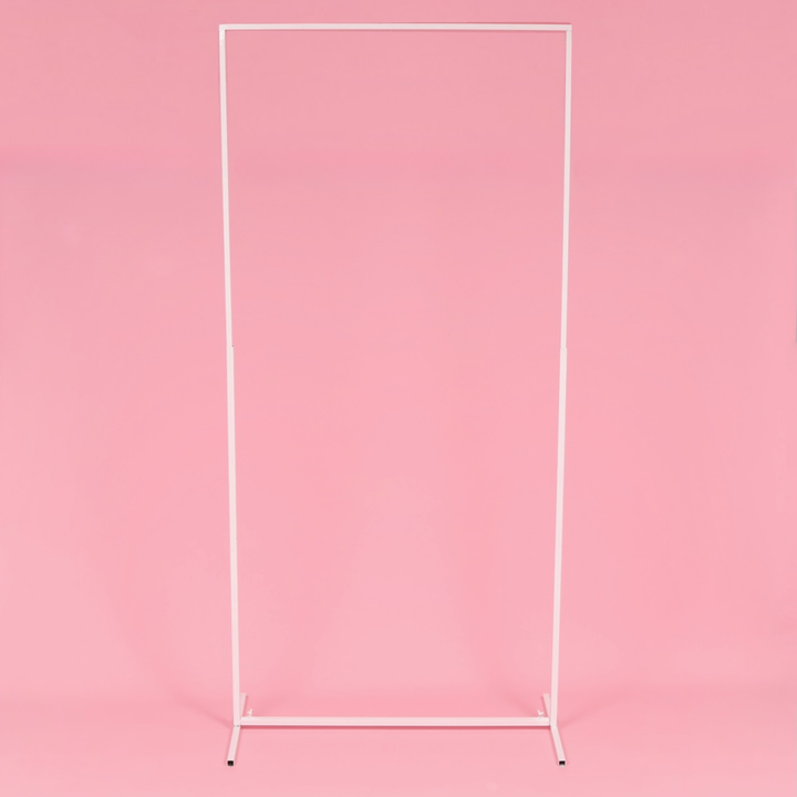 Height Adjustable Freestanding Sign / Frame - White (1x2.3m)