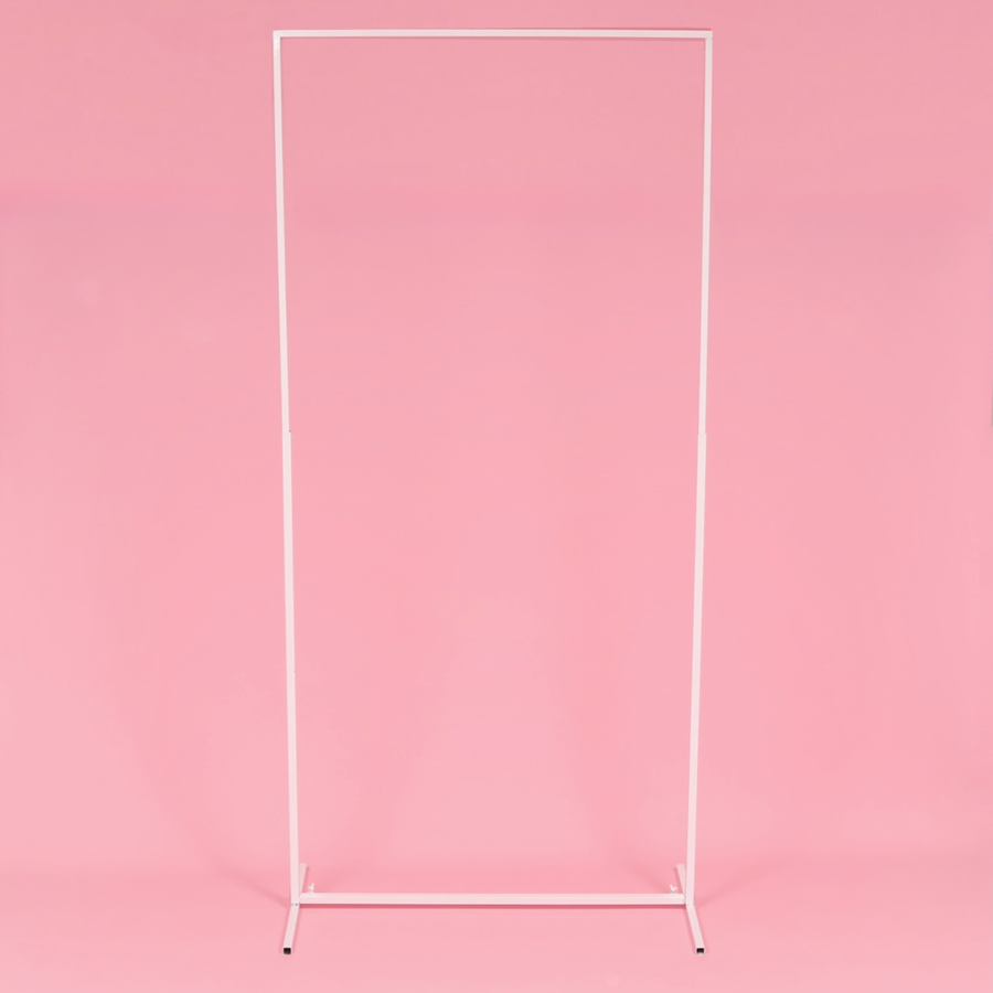 Height Adjustable Freestanding Sign / Frame - White (1x2.3m)