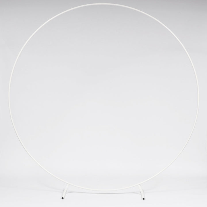 Round Wedding Arch / Flower Stand Frame - White (2m)