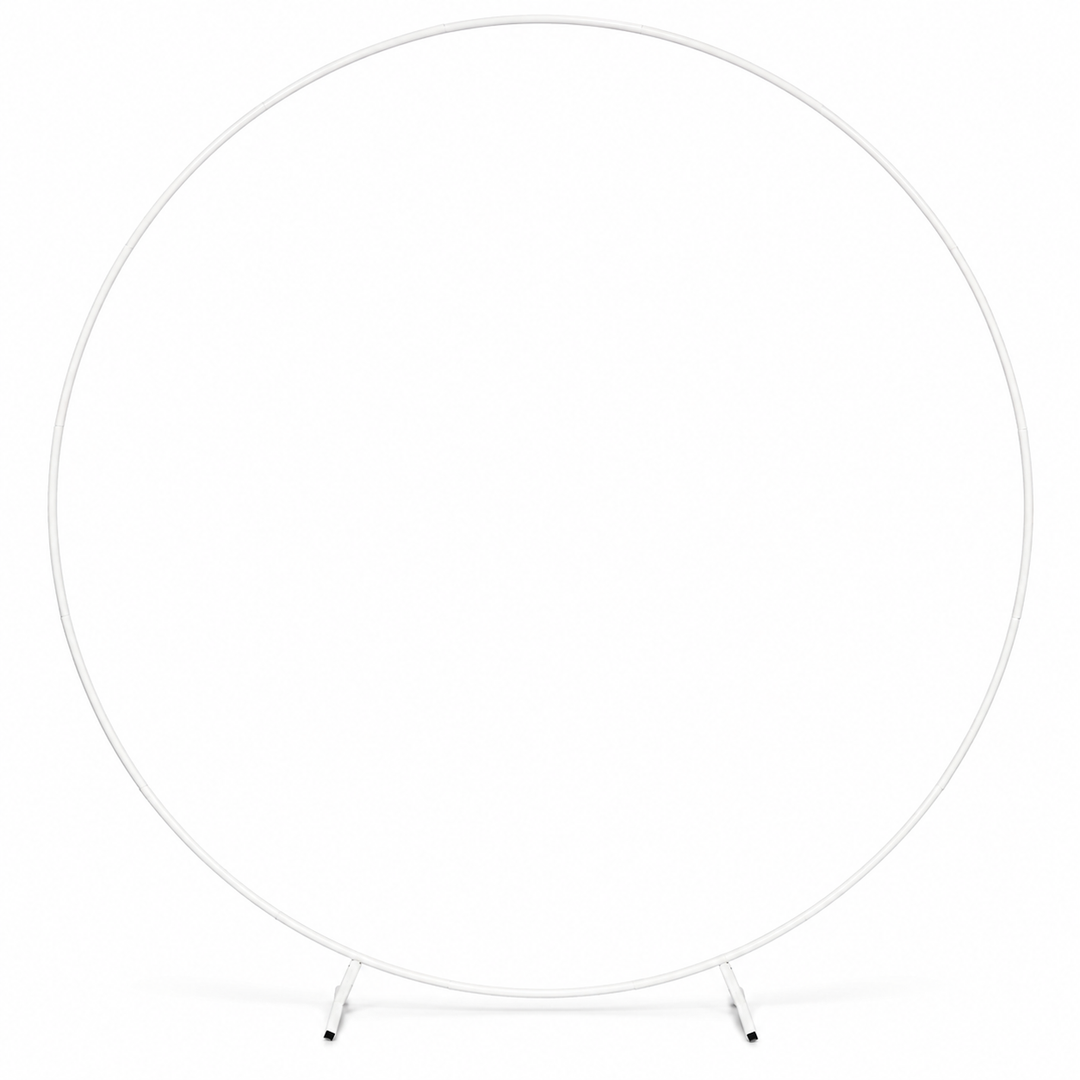 Round Wedding Arch / Flower Stand Frame - White (2m)