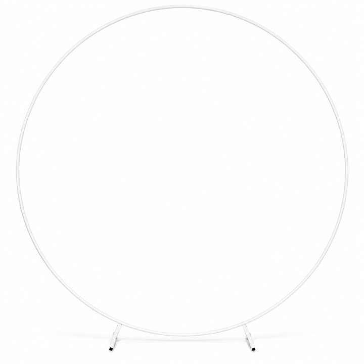 Round Wedding Arch / Flower Stand Frame - White (2m)