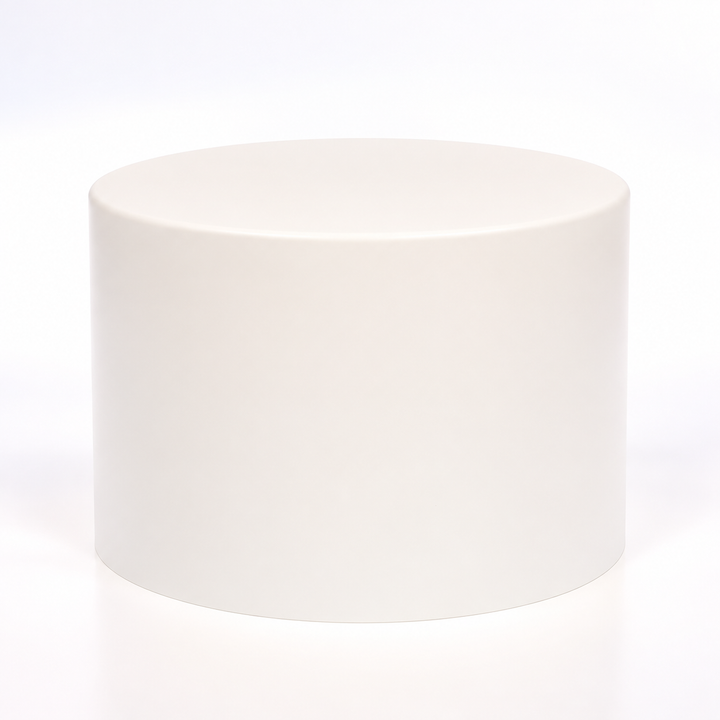 Acrylic Round Table Riser - White