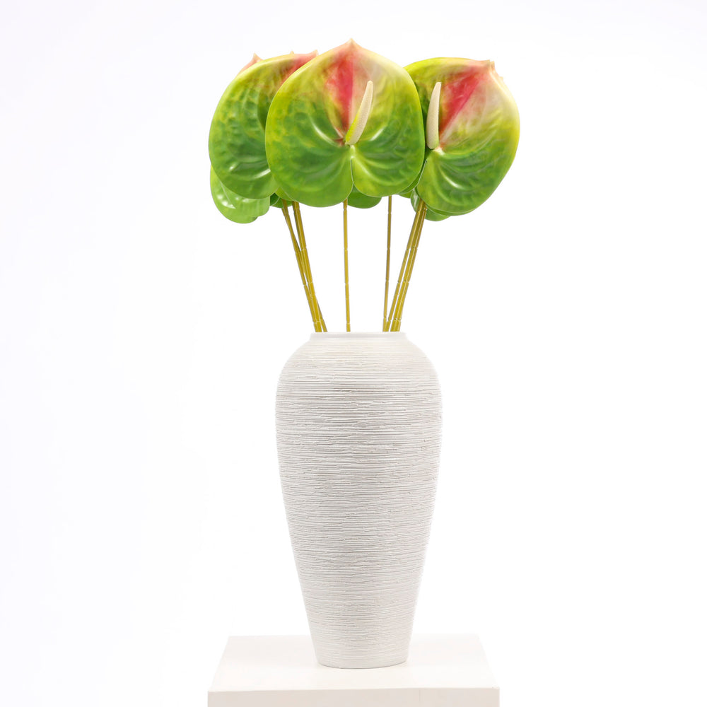 Artificial Anthurium Stem - Green in vase