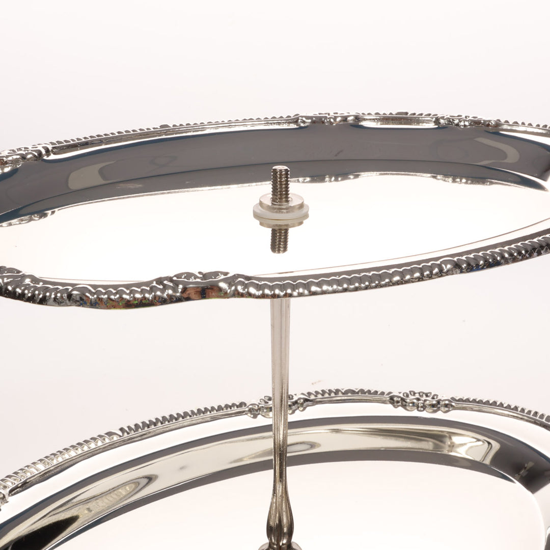 Antique Metal 3 Tier Cake Stand - Silver Instruction Image 6