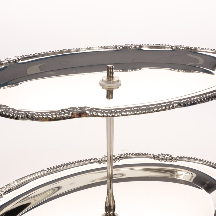Antique Metal 3 Tier Cake Stand - Silver Instruction Image 6