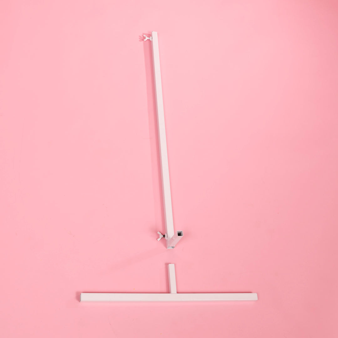 Arched Height Adjustable Freestanding Sign / Frame - White (90cm x 150cm) assembly part 2