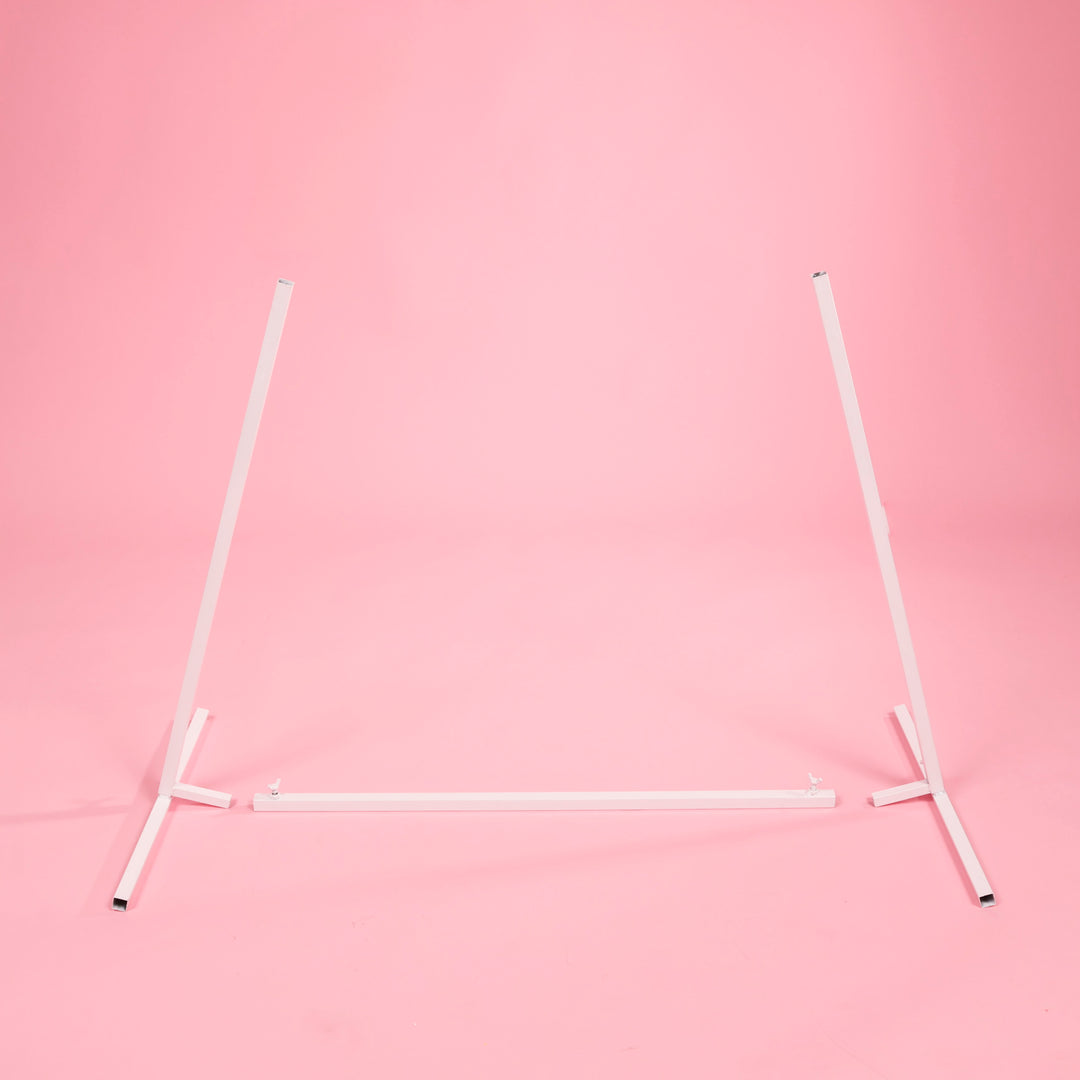 Arched Height Adjustable Freestanding Sign / Frame - White (90cm x 150cm) assembly part 3