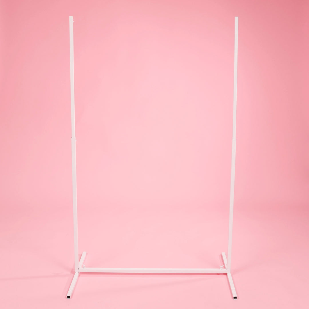 Arched Height Adjustable Freestanding Sign / Frame - White (90cm x 150cm) assembly part 4