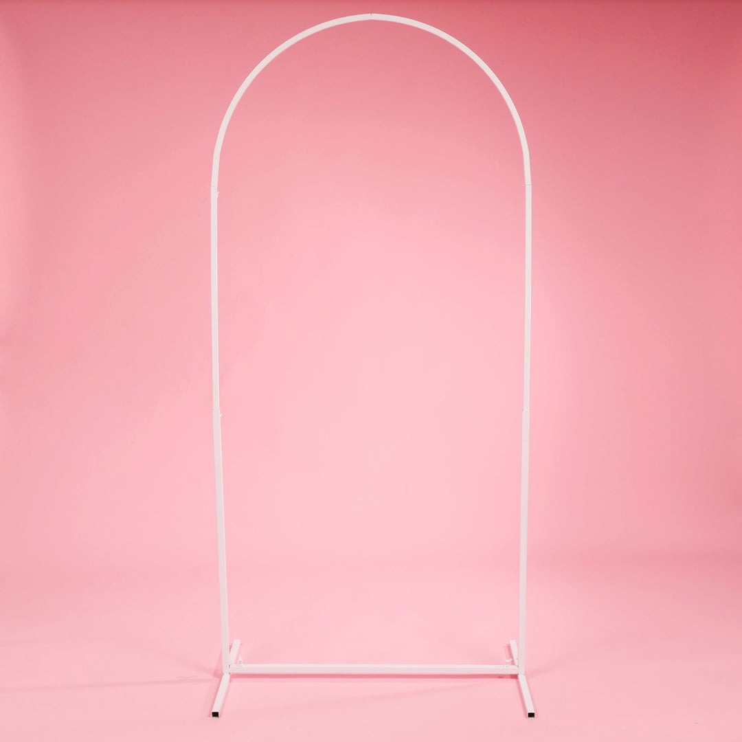 Arched Height Adjustable Freestanding Sign / Frame - White (90cm x 150cm)