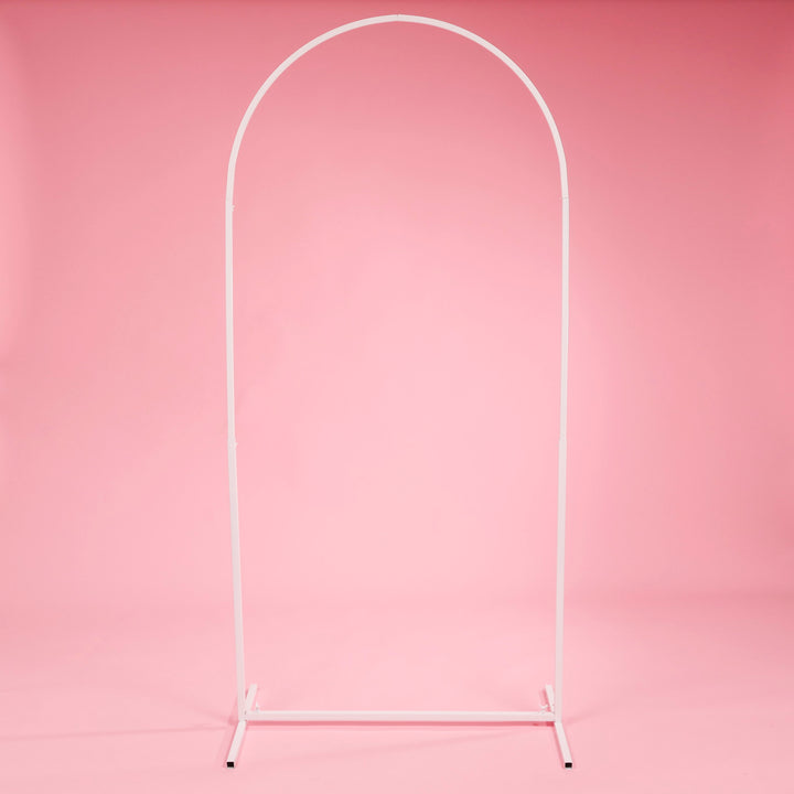 Arched Height Adjustable Freestanding Sign / Frame - White (90cm x 150cm)