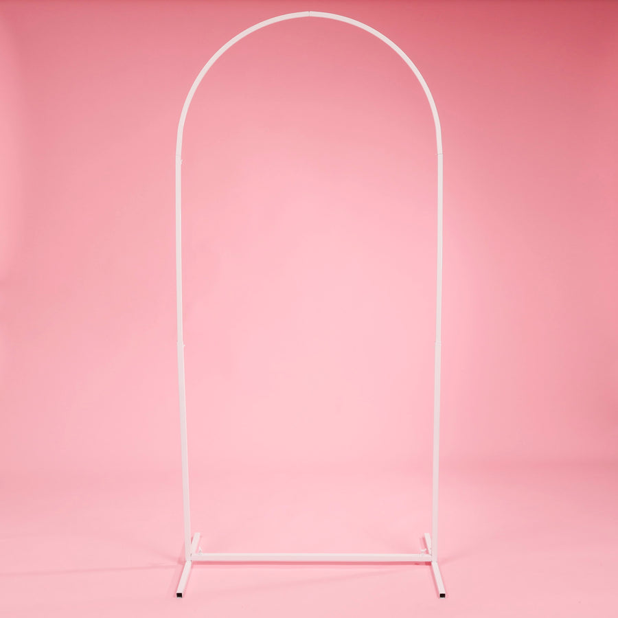 Arched Height Adjustable Freestanding Sign / Frame - White (90cm x 150cm)