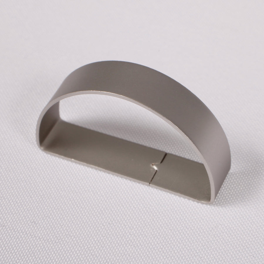 Arched Napkin Ring - Matte Silver