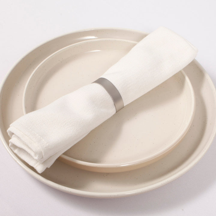 Arched Napkin Ring - Matte Silver