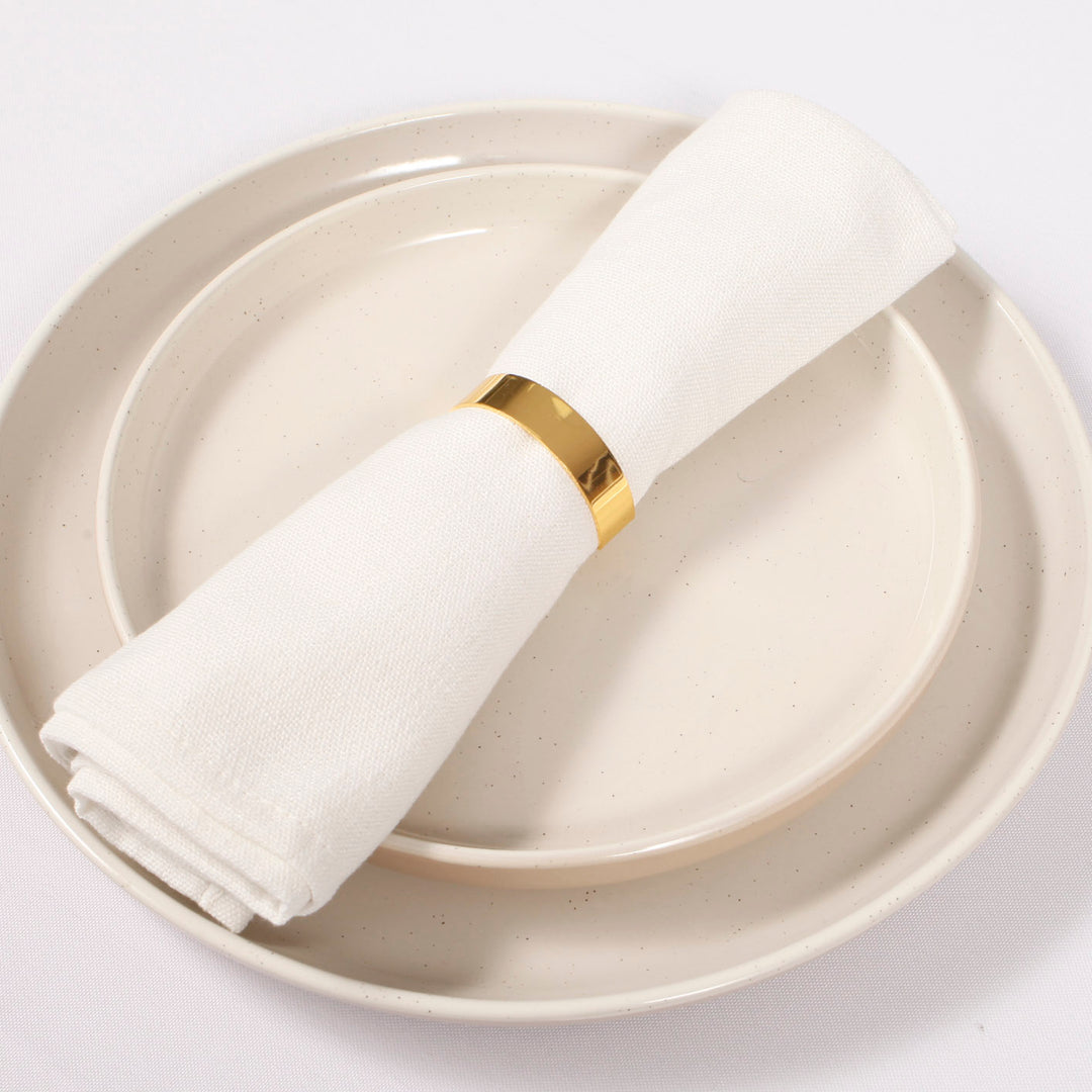 Arched Napkin Ring - Metallic Gold in setting