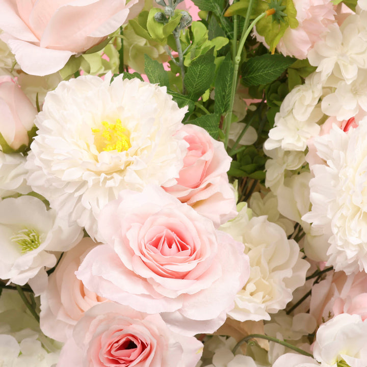 Artificial Flower Arrangement - Light Pink close up 6
