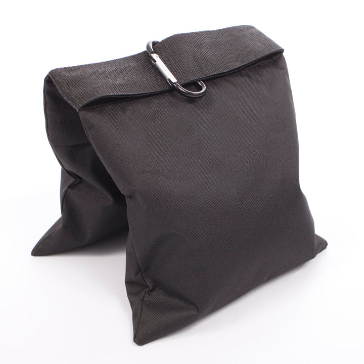 Weighted Sand Bag Black filled and propped up