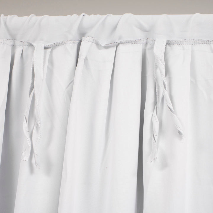 White Blockout Curtain - No Swag - 6 meters length x 3 meters high extra ties