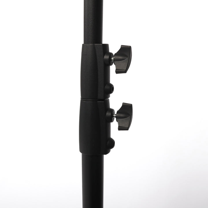 Adjustable Backdrop Stand With Steel Base - Black (3x3m), Upright screws for adjusting height